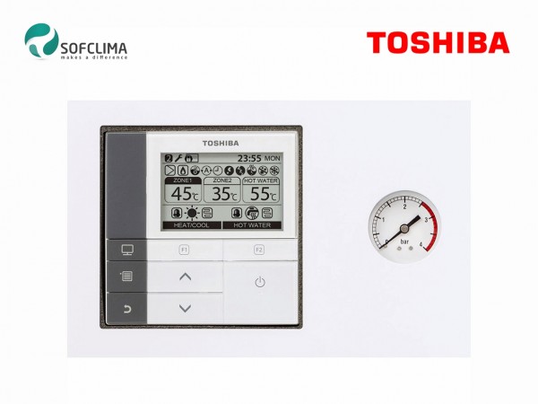 Термопомпа Toshiba Estia R32 AIO HWT-1101F21MM3W-E / HWT-801HRW-E (комплект с бойлер)