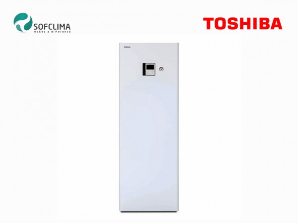 Термопомпа Toshiba Estia R32 AIO HWT-1101F21MT9W-E / HWT-801HRW-E (комплект с бойлер)